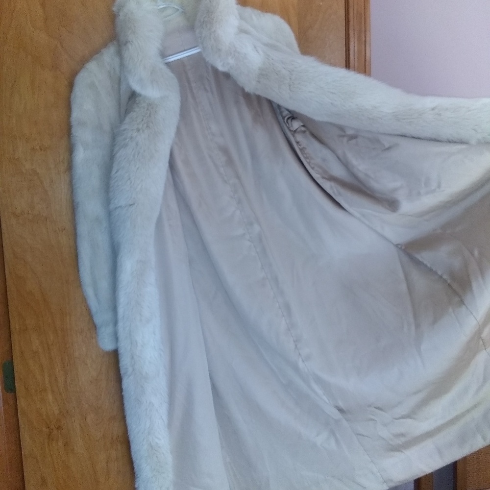 Full length fur coat